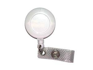 Carrete Yoyo Blanco de 25mm para Tarjetas. Cordón de 870mm.