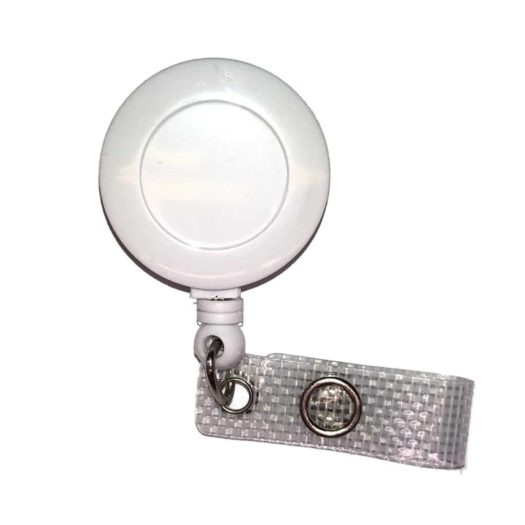 Carrete Yoyo Blanco de 25mm para Tarjetas. Cordón de 870mm.