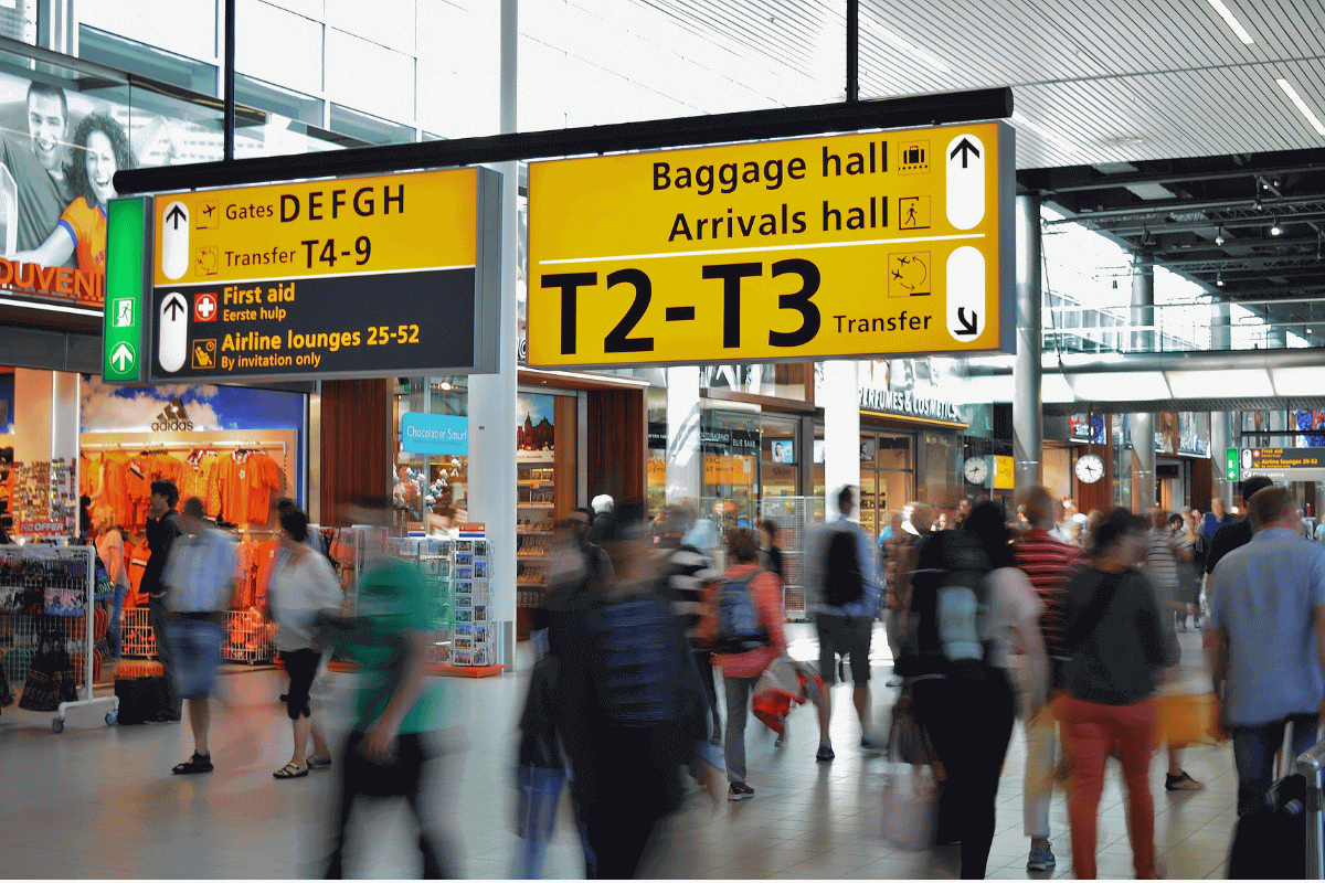 Airport signage Airport signage