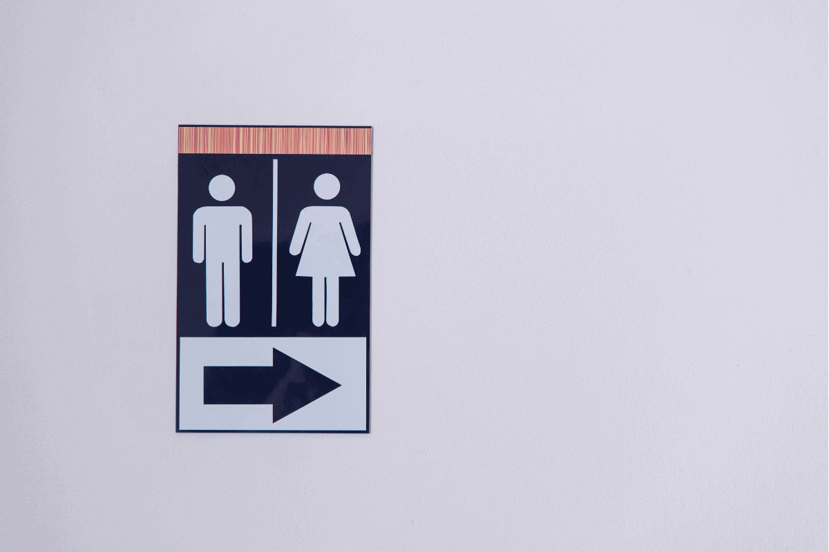 Signage for bathrooms and toilets Signage for bathrooms and toilets