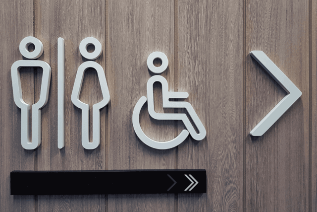 Bathroom signs