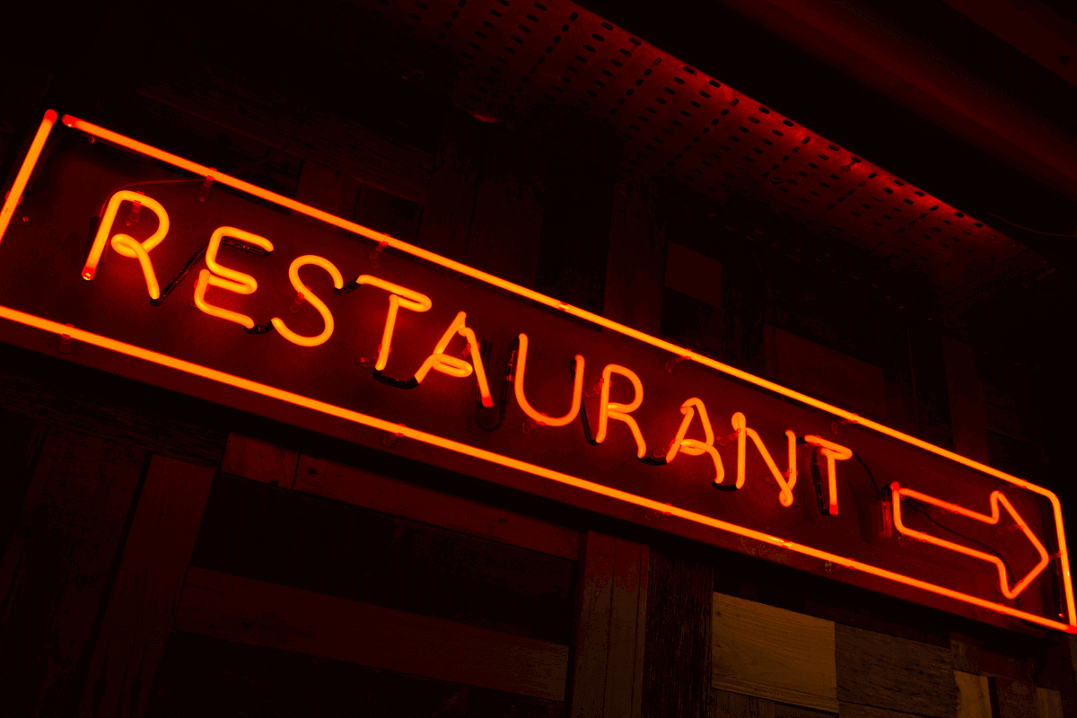 Restaurant signage